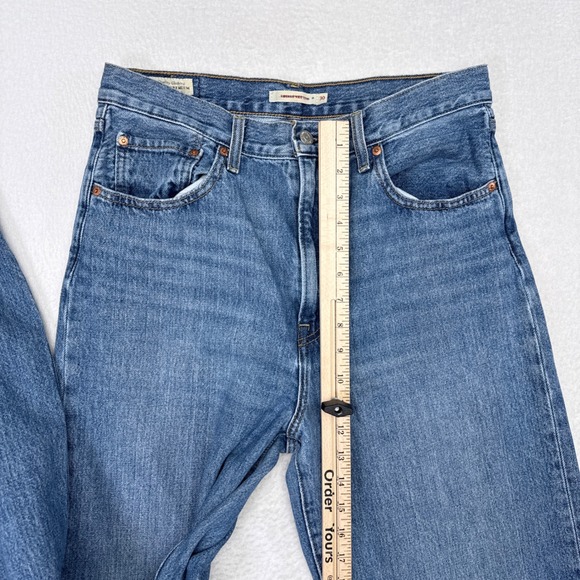 Levis Ribcage Wedgie Wide Leg Jeans Womens Size 30 Denim Medium Wash Casual - Picture 9 of 9